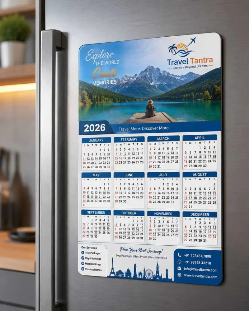 Magnetic Fridge Calendar